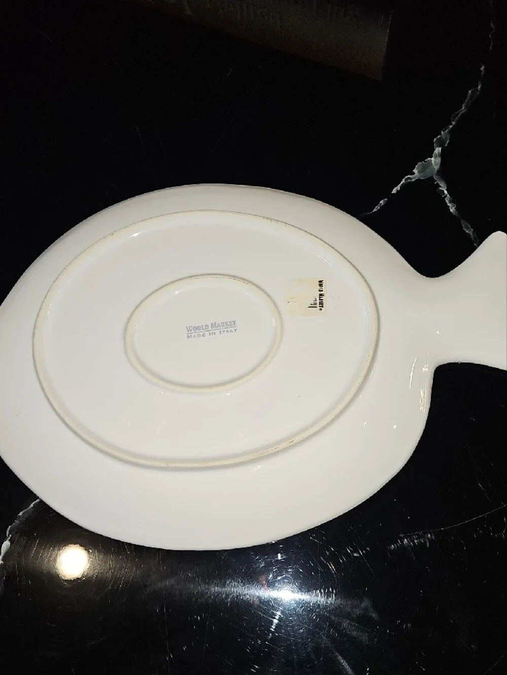 Cost Plus World Market White Fish Ceramic Serving Platter